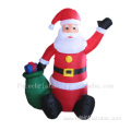 Happy holiday inflatable santa for Christmas decoration